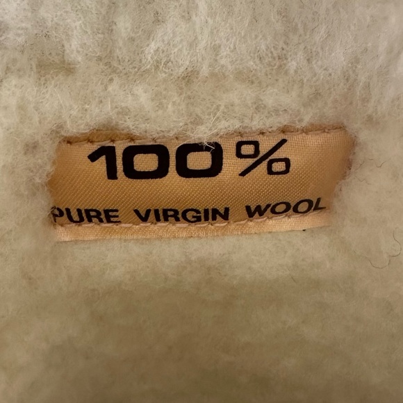 Dival Italy Size US 8 Vintage Goat Fur Wool Winter Boots Ivory Tribal Snow - Picture 4 of 9